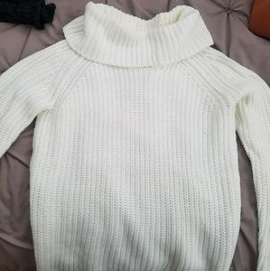 White Charlie B Cowlneck Sweater
